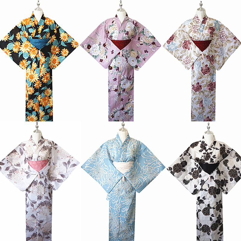 Ethnic Clothing & Online Fashion Store Khaadi Pk - ชุดคลุมอาบน้ำสไตล์กิโมโนแบบดั้งเดิมใหม่ เหมาะสำหรับถ่ายภาพหลากหลายสไตล์ แฟชั่นย้อนยุคญี่ปุ่น ชุดพื้นเมืองสำหรับผู้หญิง ชุดสำหรับการแสดงบนเวที