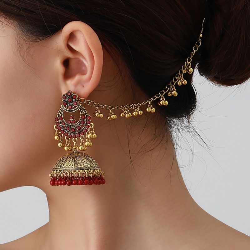 ต่างหูแบบวินเทจสไตล์โบฮีเมียน  - Ethnic Fashion Wear For Women บทวิจารณ์และราคา
