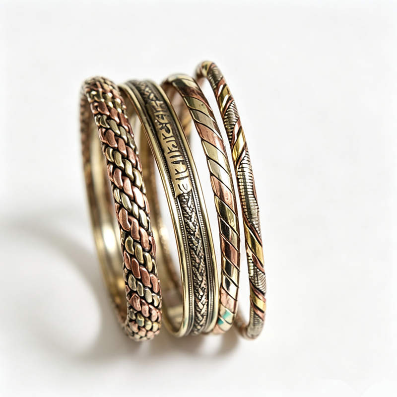 กำไลข้อมือทองแดงสีแดงแบบเปิดสำ - Ethnic Fashion Com บทวิจารณ์และราคา