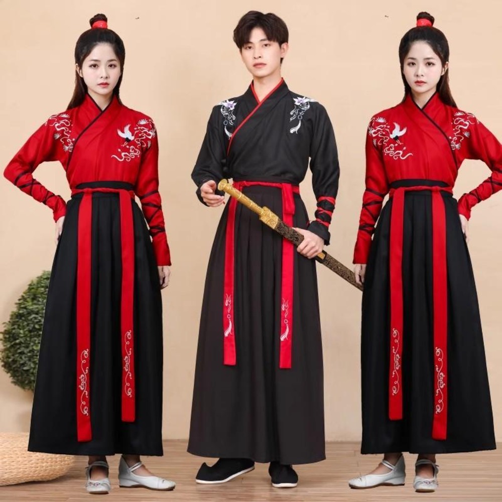 เสื้อผ้าจีนแบบดั้งเดิมฮันฟูชุด - Ethnic Style Dresses บทวิจารณ์และราคา