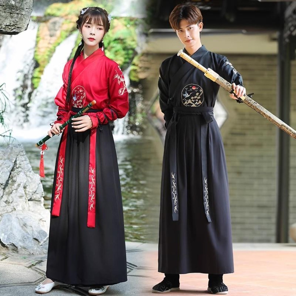 เสื้อผ้าจีนแบบดั้งเดิมฮันฟูชุด - Ethnic Style Dresses บทวิจารณ์และราคา