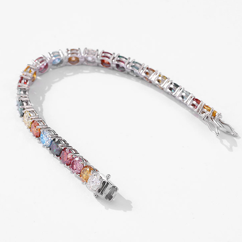 สร้อยข้อมือโมอิสซาไนต์สีโดปามี - Ethnic Fashion Wear For Women บทวิจารณ์และราคา