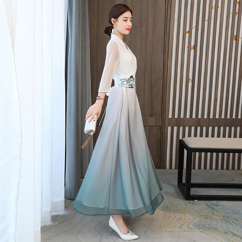 Hanfu สตรีทแวร์สไตล์วินเทจเสื้ - Ethnic Style Dresses บทวิจารณ์และราคา