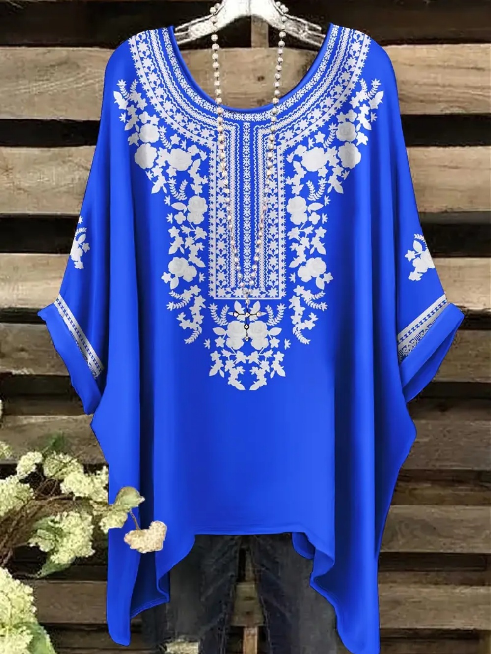 เสื้อยืดโอเวอร์ไซส์สไตล์โบฮีเม - Ethnic Chic Fashion บทวิจารณ์และราคา