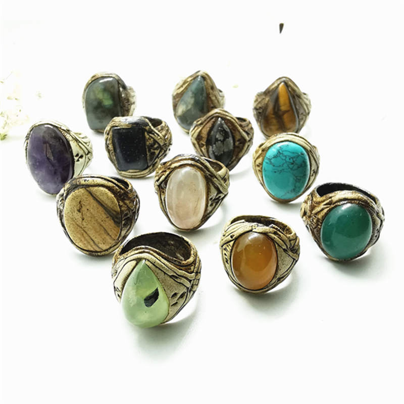 Vintage Handmade Clay แหวนฝังห - Ethnic Fashion Com บทวิจารณ์และราคา