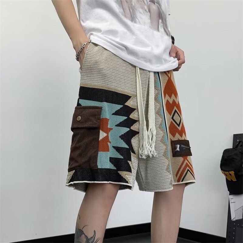 กางเกงขาสั้นชายสไตล์โบฮีเมียน  - Ethnic Chic Fashion บทวิจารณ์และราคา