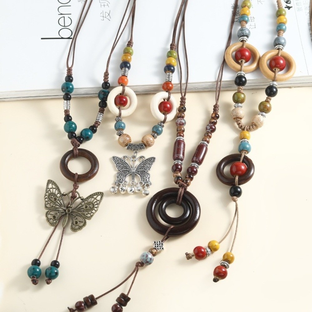 จี้ผีเสื้อสไตล์ชาติพันธุ์ ความ - Ethnic Wear Fashion Designer บทวิจารณ์และราคา